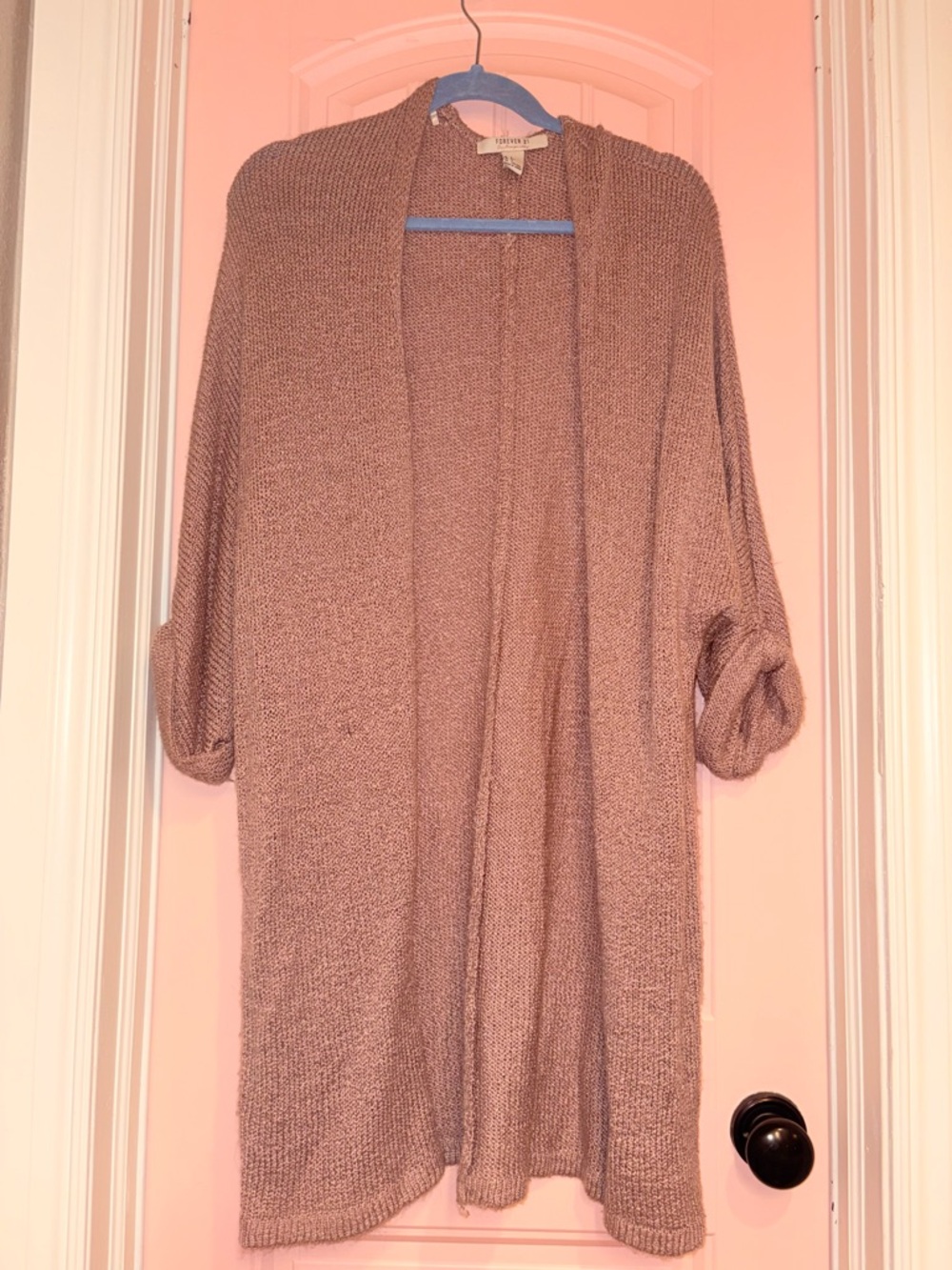 Forever 21 Open-Front Knit Cardigan